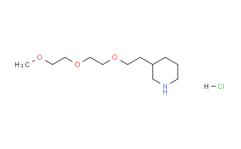 CAS No. 1219980-07-0, 3-(2-(2-(2-Methoxyethoxy)ethoxy)ethyl)piperidine hydrochloride
