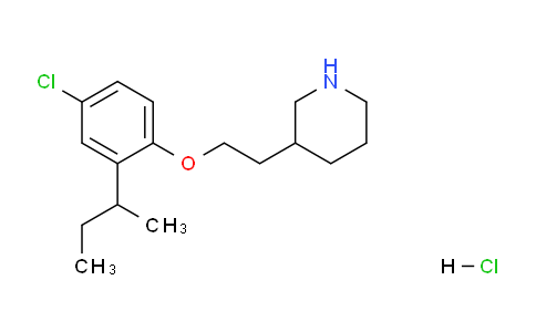 CAS No. 1219979-81-3, 3-(2-(2-(sec-Butyl)-4-chlorophenoxy)ethyl)piperidine hydrochloride
