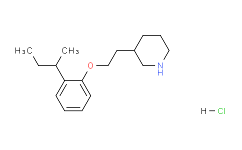 CAS No. 1219949-25-3, 3-(2-(2-(sec-Butyl)phenoxy)ethyl)piperidine hydrochloride