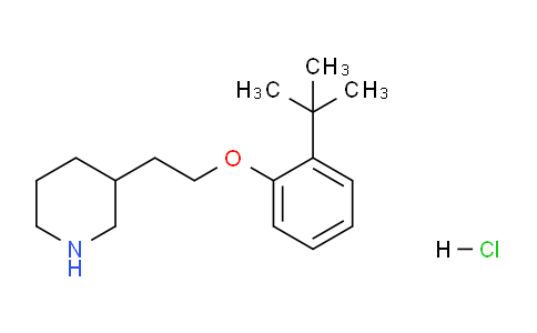 CAS No. 1220031-71-9, 3-(2-(2-(tert-Butyl)phenoxy)ethyl)piperidine hydrochloride