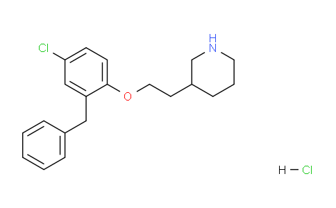CAS No. 1219982-89-4, 3-(2-(2-Benzyl-4-chlorophenoxy)ethyl)piperidine hydrochloride