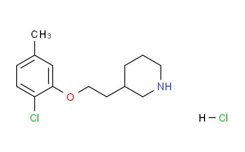 CAS No. 1219960-60-7, 3-(2-(2-Chloro-5-methylphenoxy)ethyl)piperidine hydrochloride