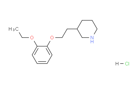 CAS No. 1219981-50-6, 3-(2-(2-Ethoxyphenoxy)ethyl)piperidine hydrochloride
