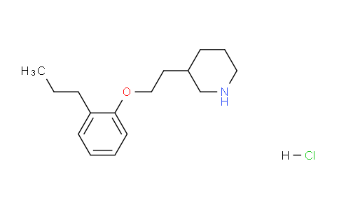 CAS No. 1219949-31-1, 3-(2-(2-Propylphenoxy)ethyl)piperidine hydrochloride