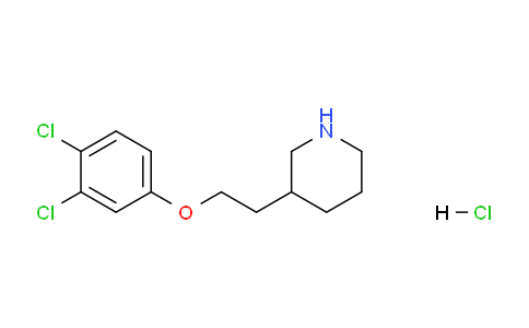 CAS No. 1220037-25-1, 3-(2-(3,4-Dichlorophenoxy)ethyl)piperidine hydrochloride