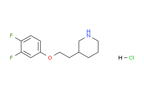 CAS No. 1220016-90-9, 3-(2-(3,4-Difluorophenoxy)ethyl)piperidine hydrochloride