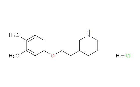 CAS No. 1220032-02-9, 3-(2-(3,4-Dimethylphenoxy)ethyl)piperidine hydrochloride