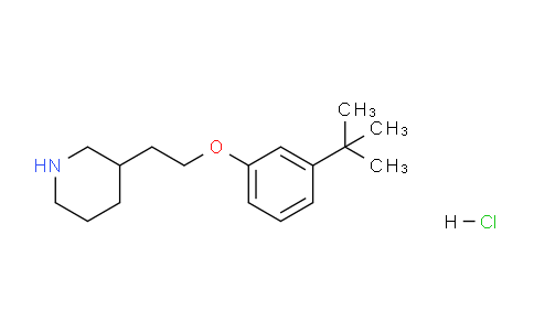 CAS No. 1219949-39-9, 3-(2-(3-(tert-Butyl)phenoxy)ethyl)piperidine hydrochloride