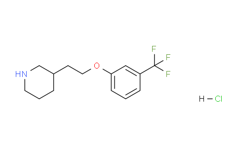 CAS No. 1219949-36-6, 3-(2-(3-(Trifluoromethyl)phenoxy)ethyl)piperidine hydrochloride