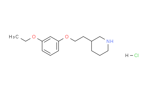 CAS No. 1219982-78-1, 3-(2-(3-Ethoxyphenoxy)ethyl)piperidine hydrochloride