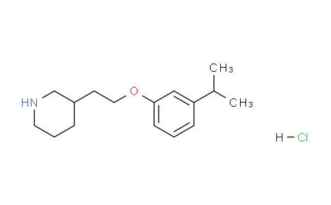 CAS No. 1219982-07-6, 3-(2-(3-Isopropylphenoxy)ethyl)piperidine hydrochloride