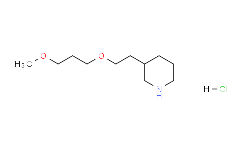 CAS No. 1219980-93-4, 3-(2-(3-Methoxypropoxy)ethyl)piperidine hydrochloride