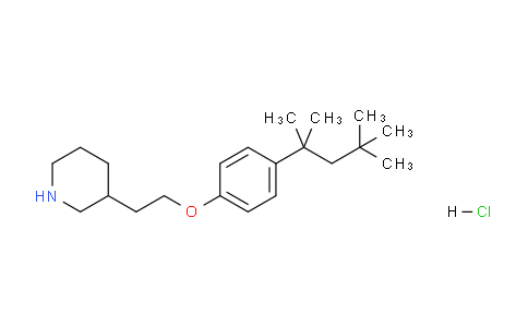 CAS No. 1220029-19-5, 3-(2-(4-(2,4,4-Trimethylpentan-2-yl)phenoxy)ethyl)piperidine hydrochloride