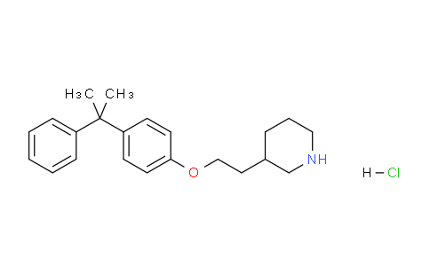 CAS No. 1219963-88-8, 3-(2-(4-(2-Phenylpropan-2-yl)phenoxy)ethyl)piperidine hydrochloride