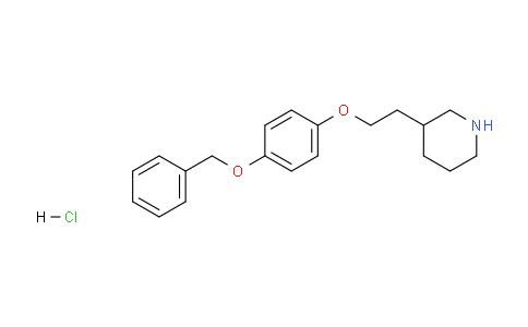 CAS No. 1219961-20-2, 3-(2-(4-(Benzyloxy)phenoxy)ethyl)piperidine hydrochloride