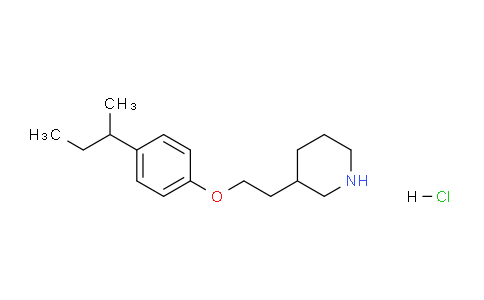CAS No. 1219982-19-0, 3-(2-(4-(sec-Butyl)phenoxy)ethyl)piperidine hydrochloride