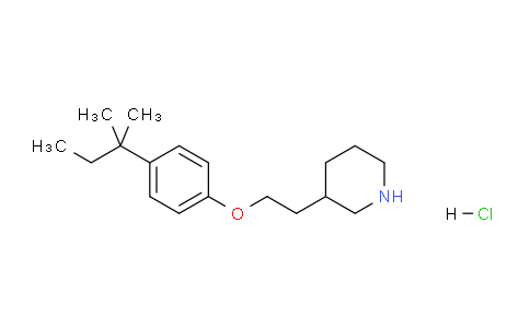 CAS No. 1220032-17-6, 3-(2-(4-(tert-Pentyl)phenoxy)ethyl)piperidine hydrochloride