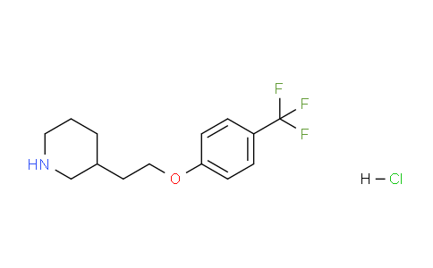 CAS No. 1219972-00-5, 3-(2-(4-(Trifluoromethyl)phenoxy)ethyl)piperidine hydrochloride