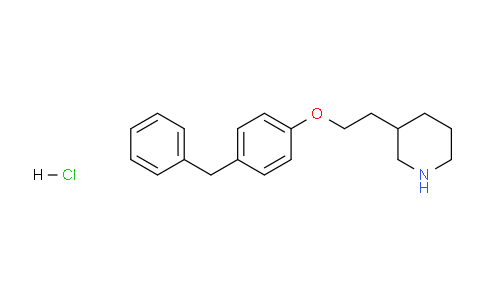 CAS No. 1220032-22-3, 3-(2-(4-Benzylphenoxy)ethyl)piperidine hydrochloride