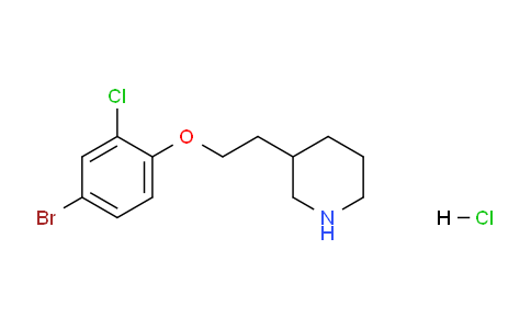 CAS No. 1220018-92-7, 3-(2-(4-Bromo-2-chlorophenoxy)ethyl)piperidine hydrochloride