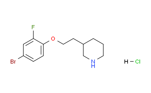 CAS No. 1219964-30-3, 3-(2-(4-Bromo-2-fluorophenoxy)ethyl)piperidine hydrochloride