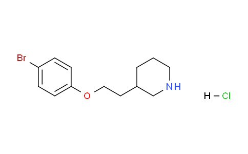 CAS No. 1219982-83-8, 3-(2-(4-Bromophenoxy)ethyl)piperidine hydrochloride