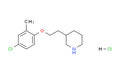 CAS No. 1219963-78-6, 3-(2-(4-Chloro-2-methylphenoxy)ethyl)piperidine hydrochloride