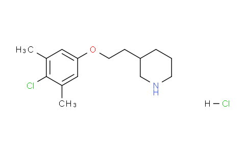 CAS No. 1219981-36-8, 3-(2-(4-Chloro-3,5-dimethylphenoxy)ethyl)piperidine hydrochloride