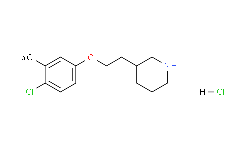 CAS No. 1219982-96-3, 3-(2-(4-Chloro-3-methylphenoxy)ethyl)piperidine hydrochloride