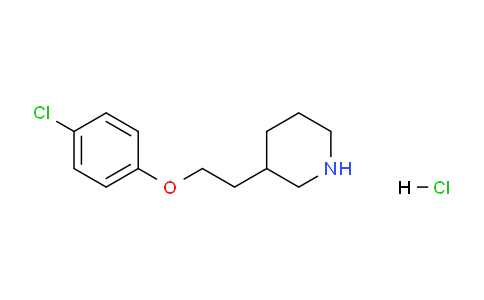CAS No. 1220019-76-0, 3-(2-(4-Chlorophenoxy)ethyl)piperidine hydrochloride