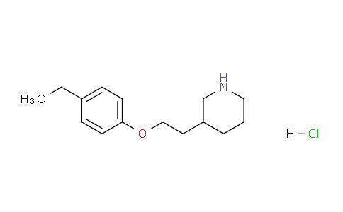 CAS No. 1220032-21-2, 3-(2-(4-Ethylphenoxy)ethyl)piperidine hydrochloride