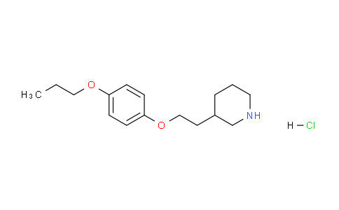 CAS No. 1220037-60-4, 3-(2-(4-Propoxyphenoxy)ethyl)piperidine hydrochloride
