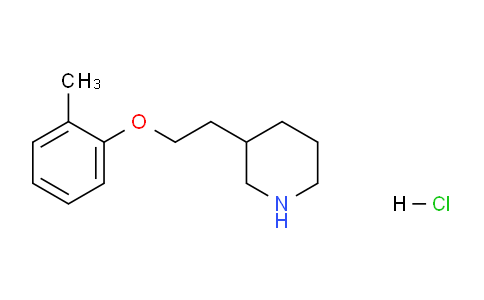 CAS No. 1220031-74-2, 3-(2-(o-Tolyloxy)ethyl)piperidine hydrochloride