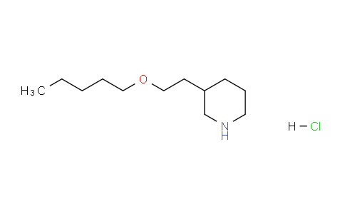 CAS No. 1219949-08-2, 3-(2-(Pentyloxy)ethyl)piperidine hydrochloride