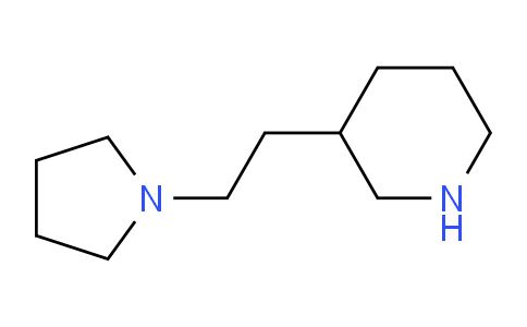 CAS No. 122373-96-0, 3-(2-(Pyrrolidin-1-yl)ethyl)piperidine