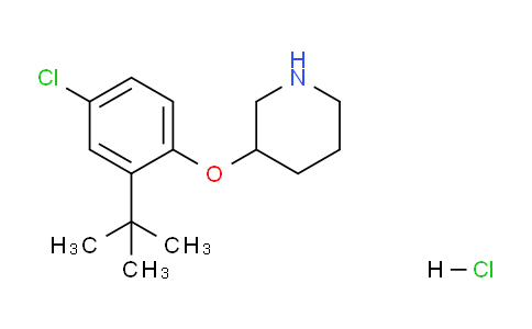 CAS No. 1220035-96-0, 3-(2-(tert-Butyl)-4-chlorophenoxy)piperidine hydrochloride