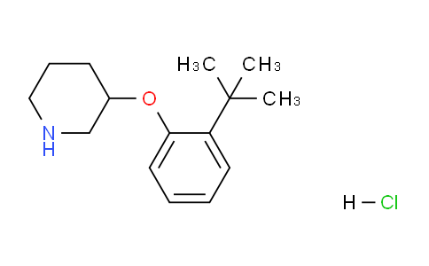 CAS No. 1219982-05-4, 3-(2-(tert-Butyl)phenoxy)piperidine hydrochloride
