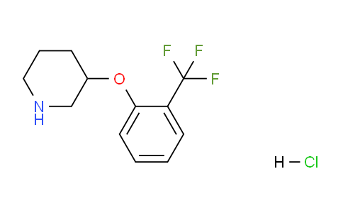 CAS No. 1220028-58-9, 3-(2-(Trifluoromethyl)phenoxy)piperidine hydrochloride