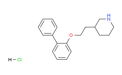 CAS No. 1220019-44-2, 3-(2-([1,1'-Biphenyl]-2-yloxy)ethyl)piperidine hydrochloride