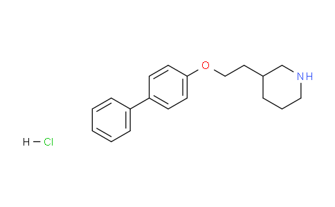 CAS No. 1220032-11-0, 3-(2-([1,1'-Biphenyl]-4-yloxy)ethyl)piperidine hydrochloride