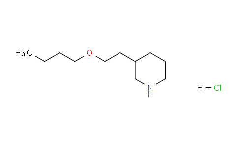 CAS No. 1219949-07-1, 3-(2-Butoxyethyl)piperidine hydrochloride