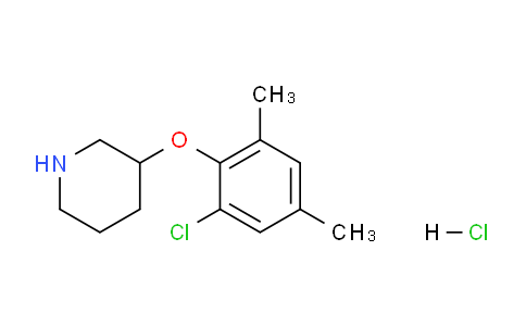 CAS No. 1220019-43-1, 3-(2-Chloro-4,6-dimethylphenoxy)piperidine hydrochloride