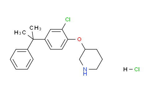 CAS No. 1220016-79-4, 3-(2-Chloro-4-(2-phenylpropan-2-yl)phenoxy)piperidine hydrochloride