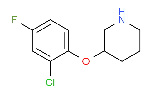 CAS No. 946680-99-5, 3-(2-Chloro-4-fluorophenoxy)piperidine