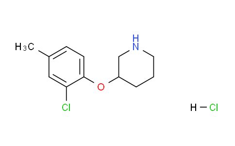 CAS No. 1220035-68-6, 3-(2-Chloro-4-methylphenoxy)piperidine hydrochloride