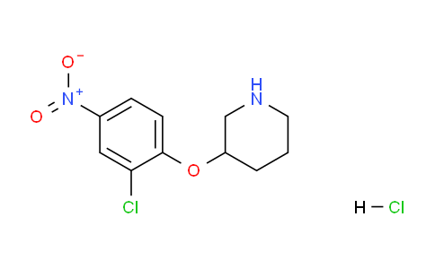 CAS No. 1219957-02-4, 3-(2-Chloro-4-nitrophenoxy)piperidine hydrochloride