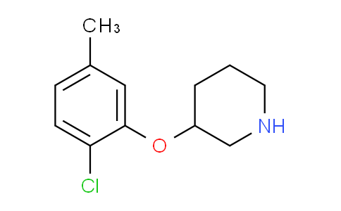 CAS No. 902837-30-3, 3-(2-Chloro-5-methylphenoxy)piperidine