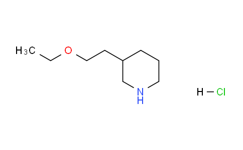 CAS No. 1185298-20-7, 3-(2-Ethoxyethyl)piperidine hydrochloride