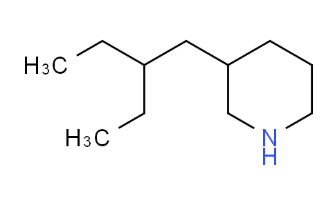 CAS No. 1220030-21-6, 3-(2-Ethylbutyl)piperidine