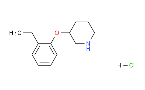 CAS No. 1185297-95-3, 3-(2-Ethylphenoxy)piperidine hydrochloride